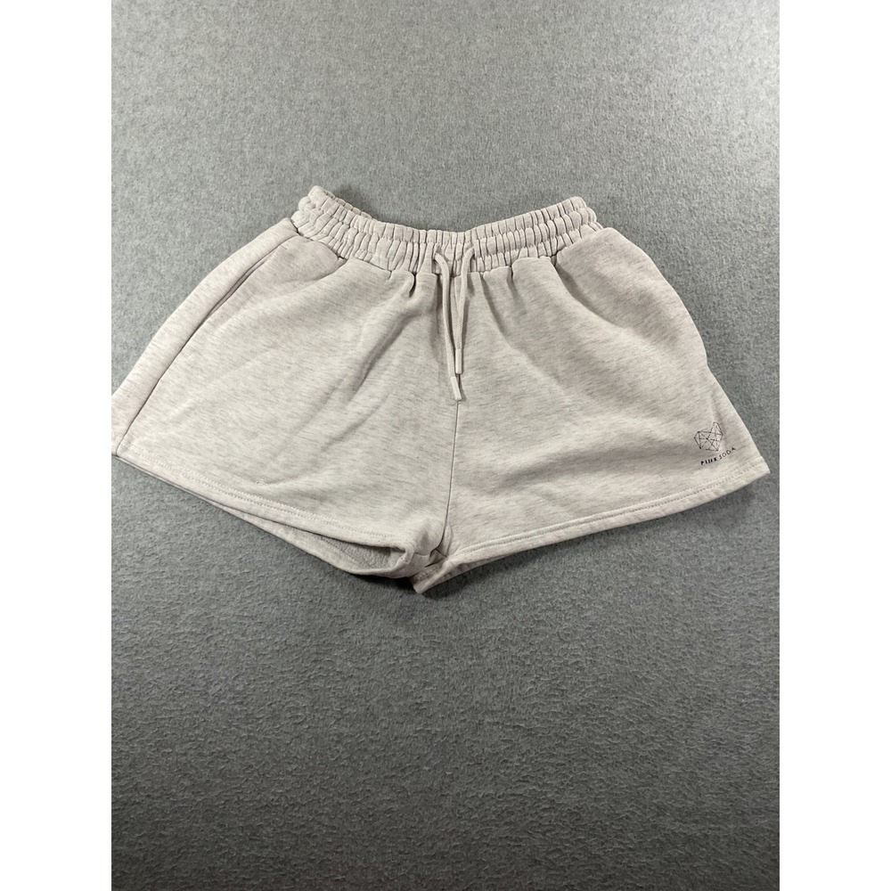 Pink Soda Sport Womens Grey Heather Fleece Lounge Shorts Size US 6 1298